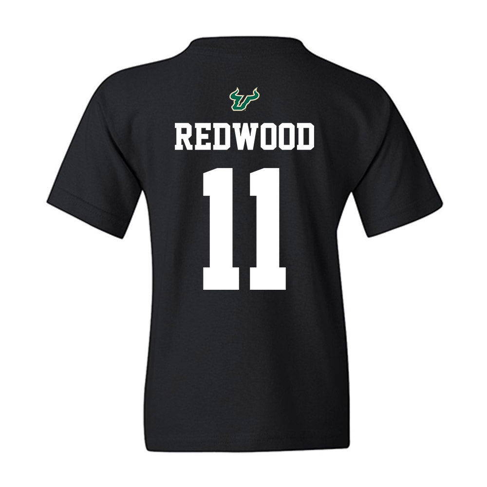 USF - NCAA Football : Asani Redwood - Back in Black Shersey Youth T-Shirt-1