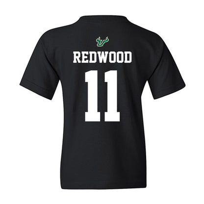 USF - NCAA Football : Asani Redwood - Back in Black Shersey Youth T-Shirt-1