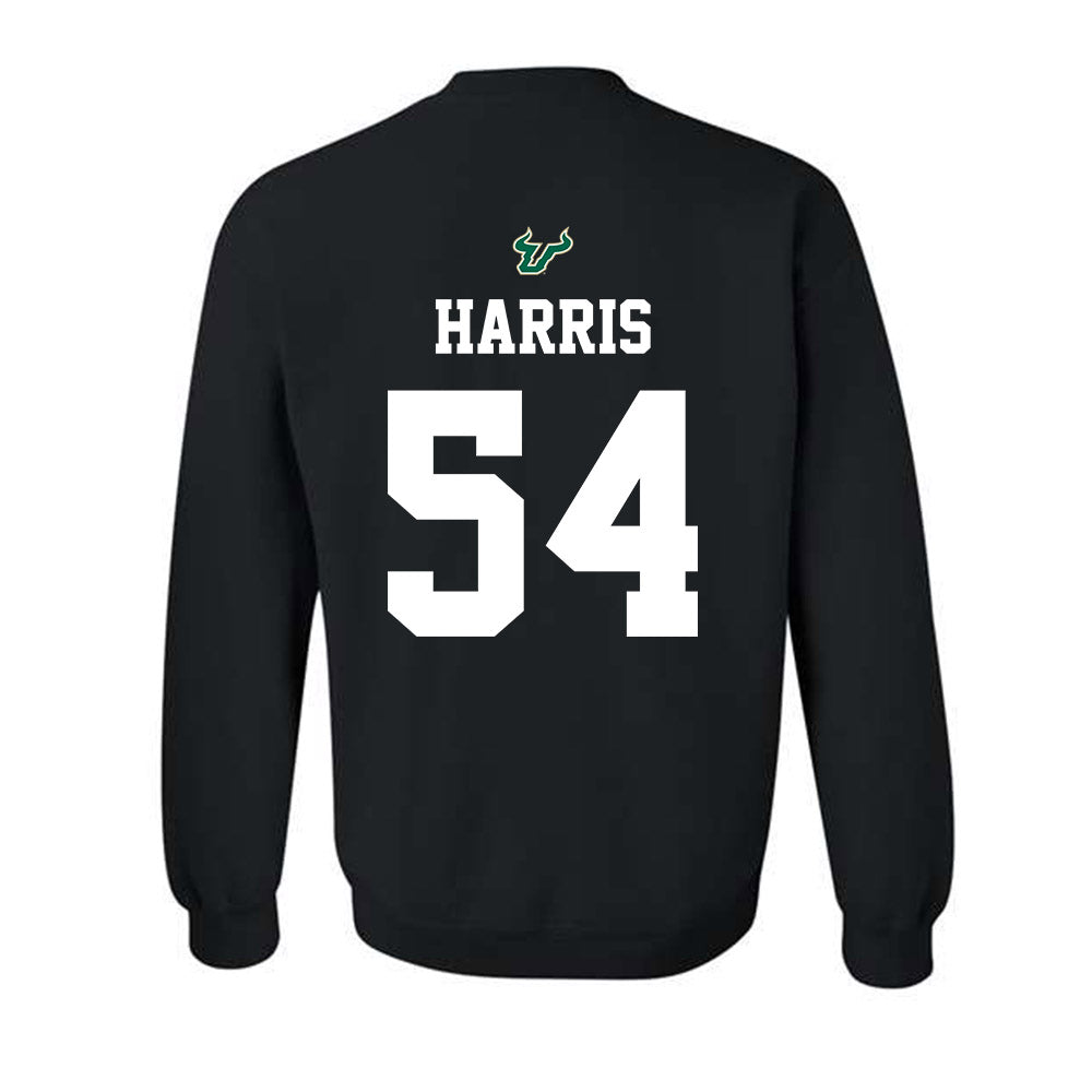 USF - NCAA Football : Caleb Harris - Back in Black Shersey Crewneck Sweatshirt-1