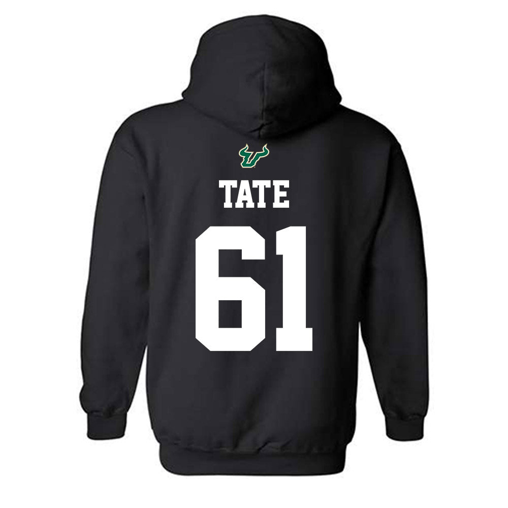 USF - NCAA Football : Julius Tate - Back in Black Shersey Hooded Sweatshirt-1