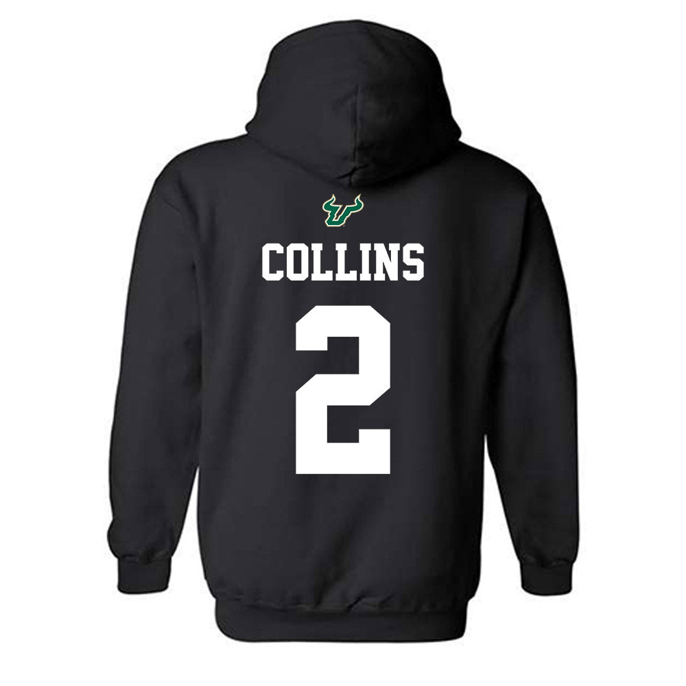 USF - NCAA Football : Jason Collins - Back in Black Shersey Hooded Sweatshirt-1