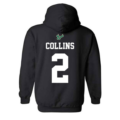 USF - NCAA Football : Jason Collins - Back in Black Shersey Hooded Sweatshirt-1