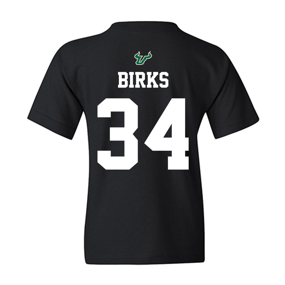 USF - NCAA Football : Keyshaun Birks - Back in Black Shersey Youth T-Shirt-1