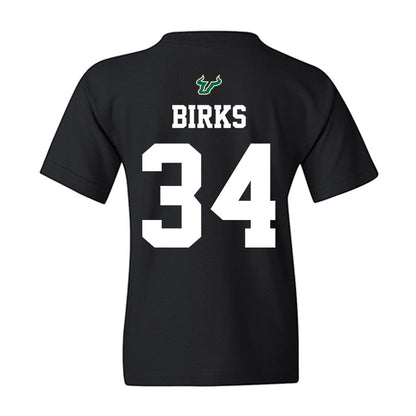 USF - NCAA Football : Keyshaun Birks - Back in Black Shersey Youth T-Shirt-1