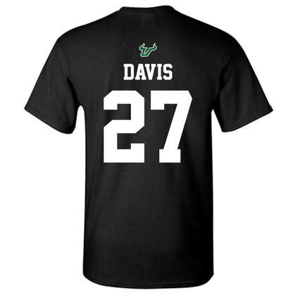USF - NCAA Football : Jayden Davis - Back in Black Shersey T-Shirt-1