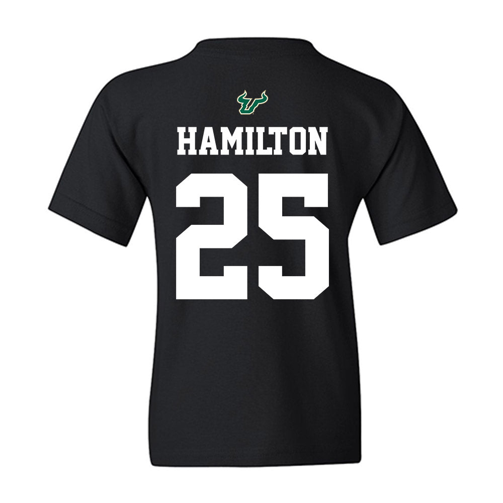 USF - NCAA Football : Zavier Hamilton - Back in Black Shersey Youth T-Shirt-1