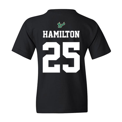 USF - NCAA Football : Zavier Hamilton - Back in Black Shersey Youth T-Shirt-1