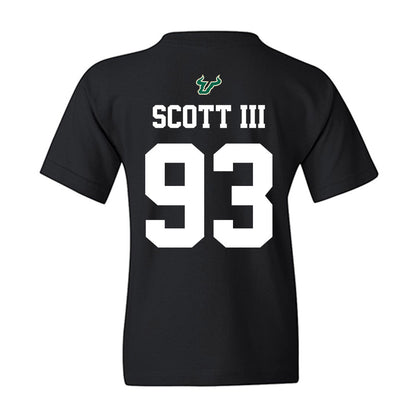 USF - NCAA Football : Richard Scott III - Back in Black Shersey Youth T-Shirt-1