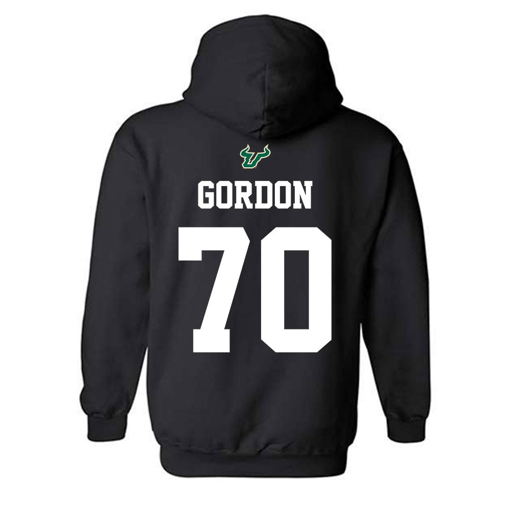USF - NCAA Football : Gerrick Gordon - Back in Black Shersey Hooded Sweatshirt-1