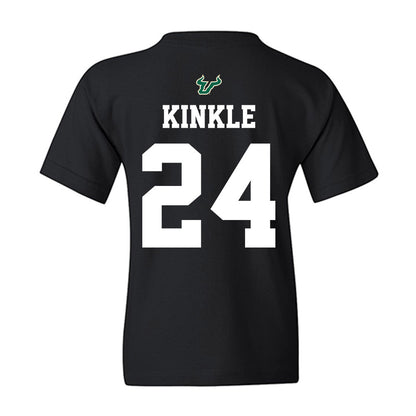 USF - NCAA Football : Tray Kinkle - Back in Black Shersey Youth T-Shirt-1