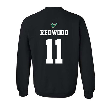 USF - NCAA Football : Asani Redwood - Back in Black Shersey Crewneck Sweatshirt-1