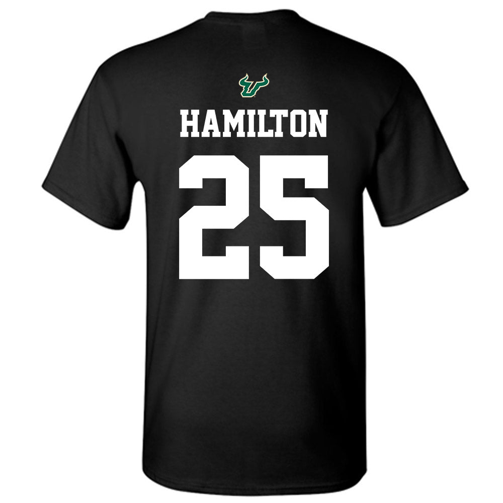 USF - NCAA Football : Zavier Hamilton - Back in Black Shersey T-Shirt-1