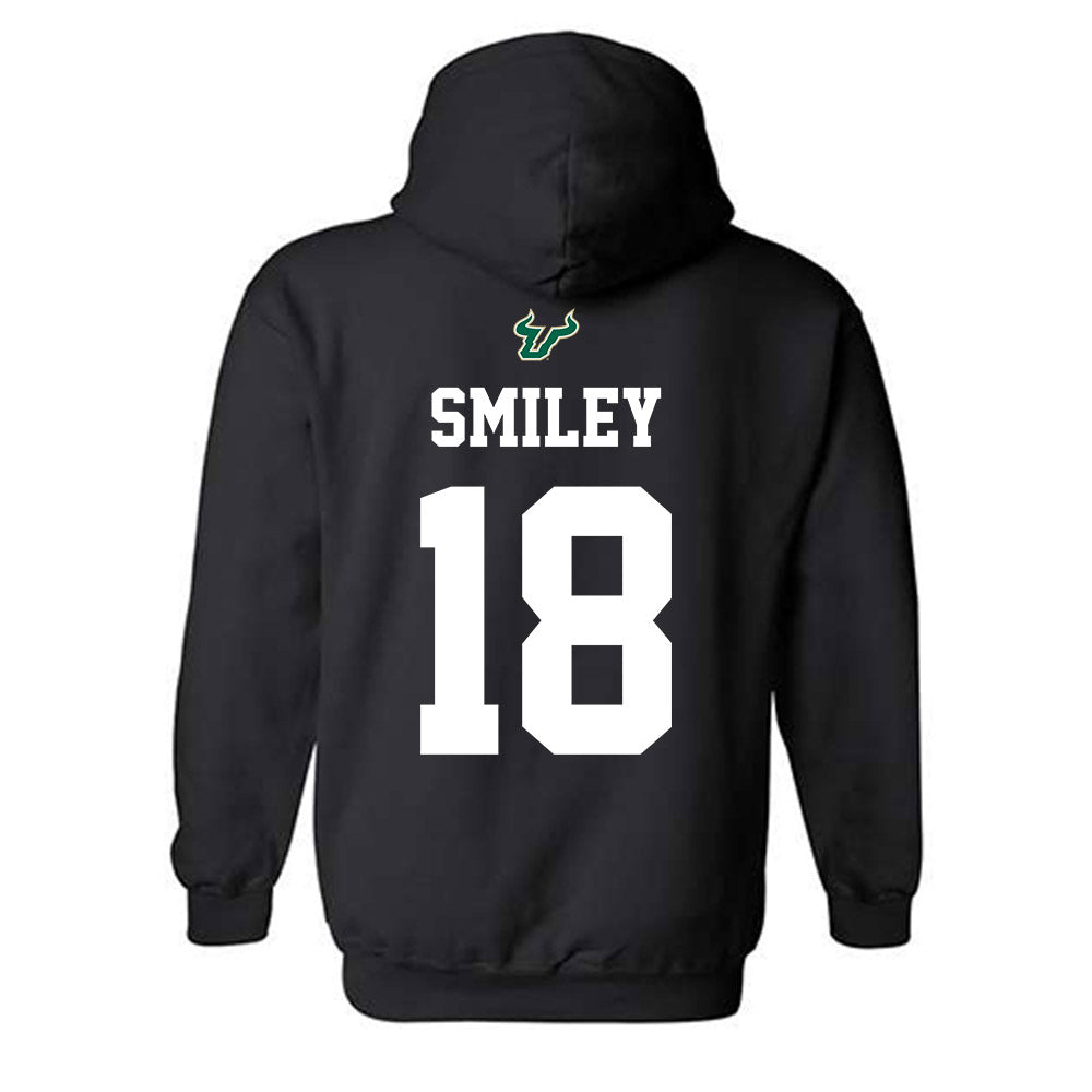 USF - NCAA Football : Levi Smiley - Back in Black Shersey Hooded Sweatshirt-1