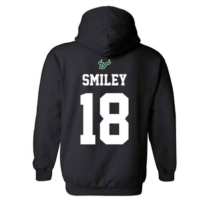 USF - NCAA Football : Levi Smiley - Back in Black Shersey Hooded Sweatshirt-1