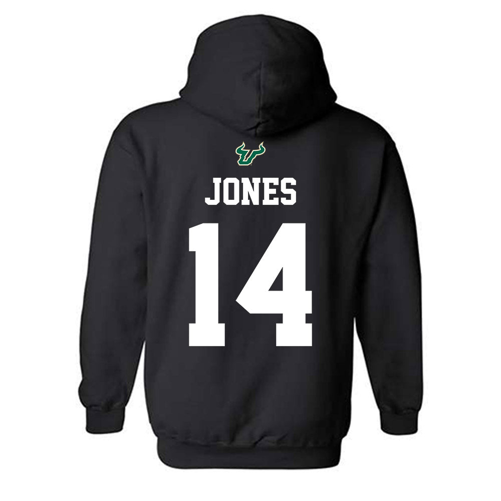 USF - NCAA Football : Eli Jones - Back in Black Shersey Hooded Sweatshirt-1