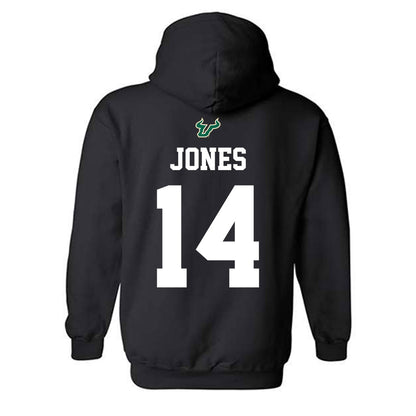 USF - NCAA Football : Eli Jones - Back in Black Shersey Hooded Sweatshirt-1