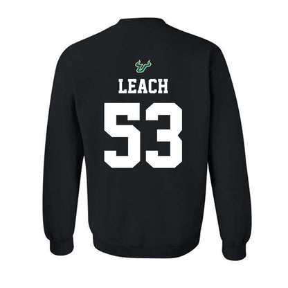 USF - NCAA Football : Gavin Leach - Back in Black Shersey Crewneck Sweatshirt-1