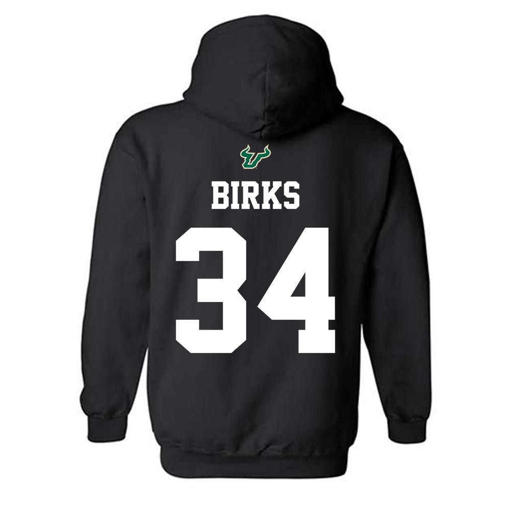USF - NCAA Football : Keyshaun Birks - Back in Black Shersey Hooded Sweatshirt-1
