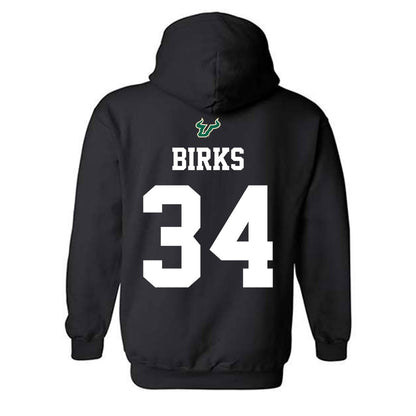 USF - NCAA Football : Keyshaun Birks - Back in Black Shersey Hooded Sweatshirt-1