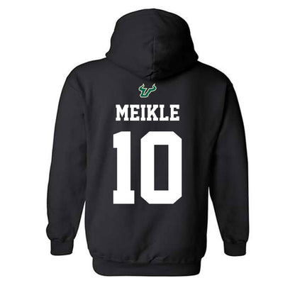 USF - NCAA Football : Shamar Meikle - Back in Black Shersey Hooded Sweatshirt-1
