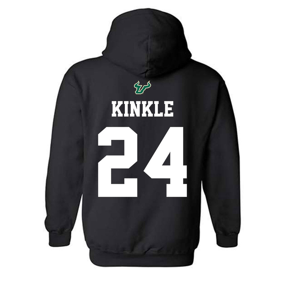 USF - NCAA Football : Tray Kinkle - Back in Black Shersey Hooded Sweatshirt-1