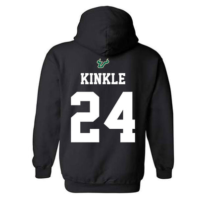 USF - NCAA Football : Tray Kinkle - Back in Black Shersey Hooded Sweatshirt-1