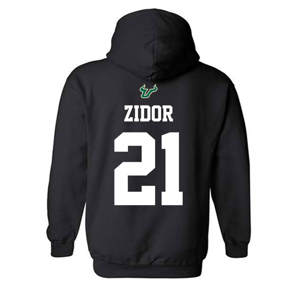 USF - NCAA Football : Victor Zidor - Back in Black Shersey Hooded Sweatshirt-1