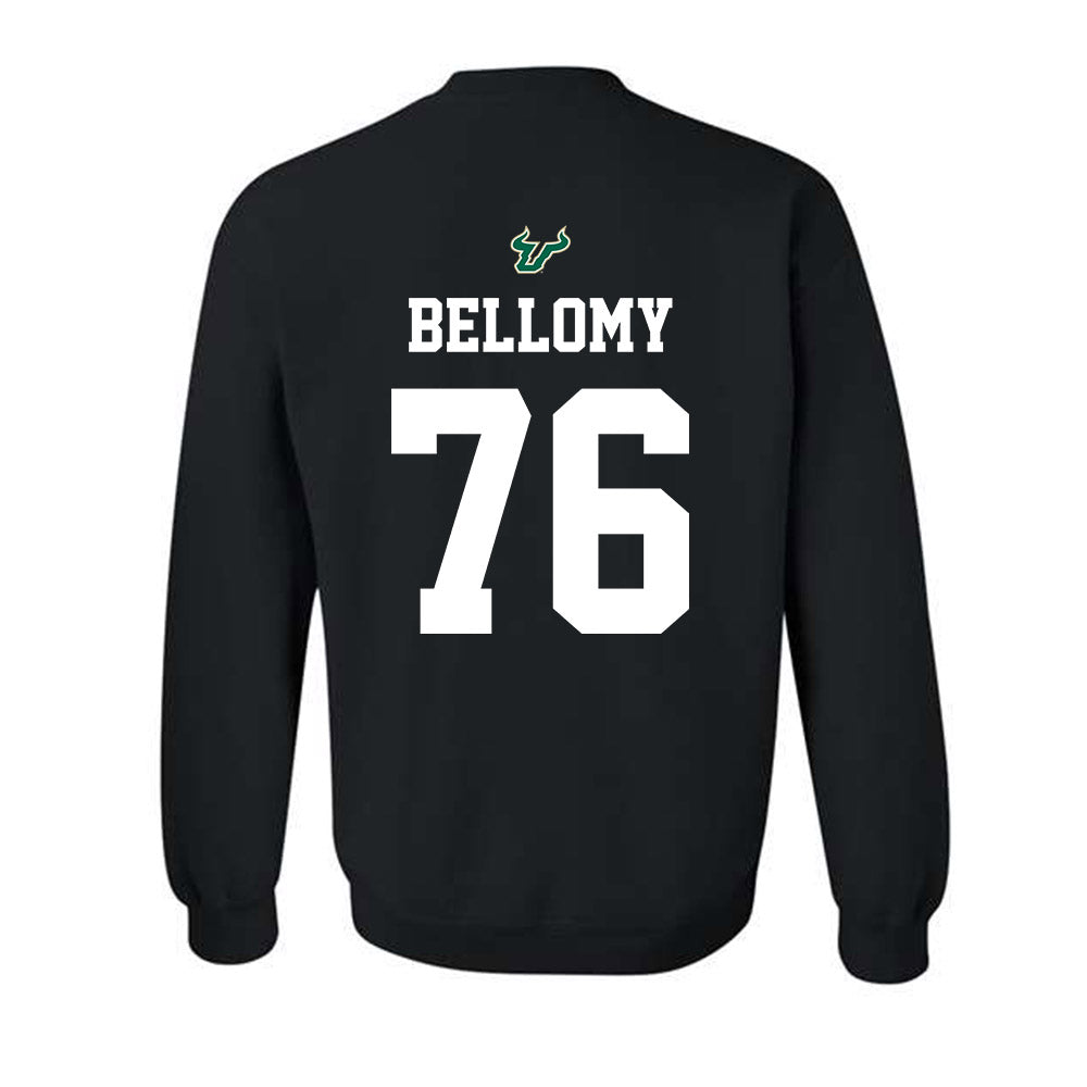 USF - NCAA Football : Colin Bellomy - Back in Black Shersey Crewneck Sweatshirt-1
