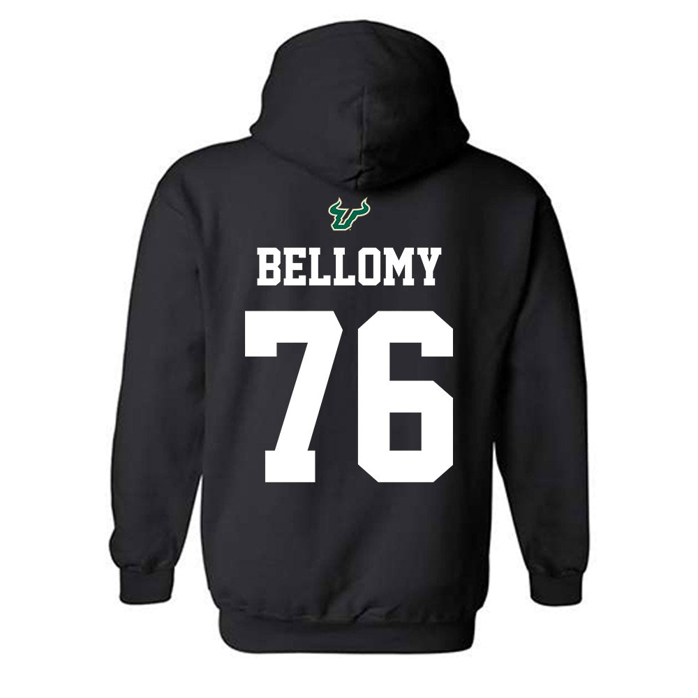 USF - NCAA Football : Colin Bellomy - Back in Black Shersey Hooded Sweatshirt-1