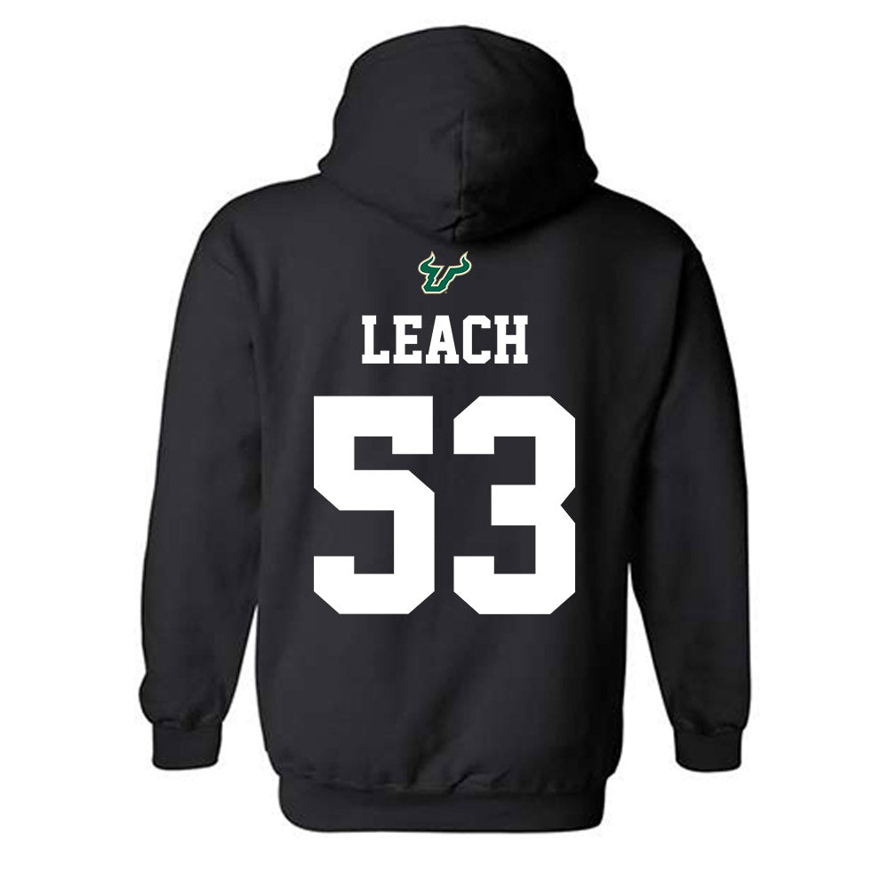 USF - NCAA Football : Gavin Leach - Back in Black Shersey Hooded Sweatshirt-1