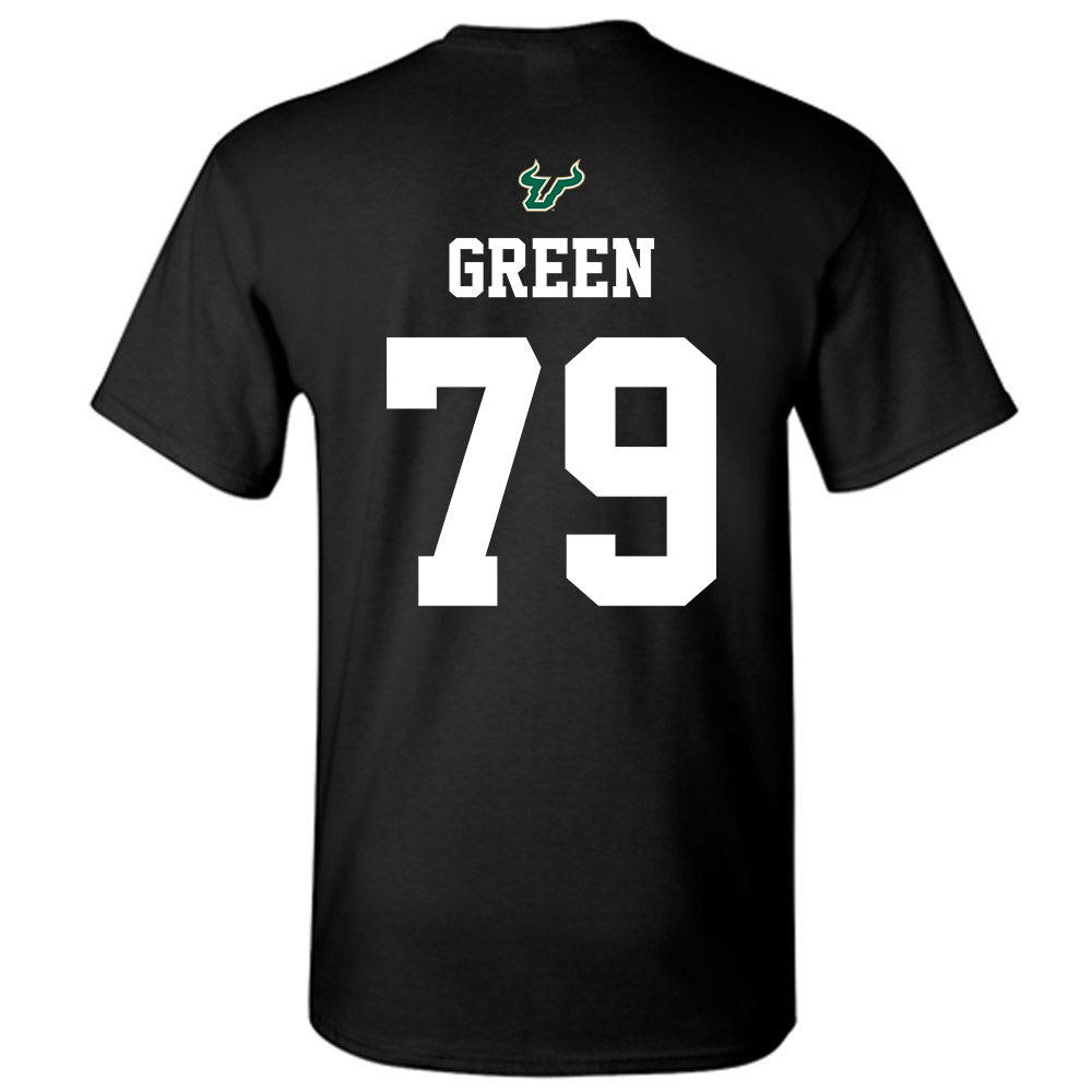 USF - NCAA Football : Ethan Green - Back in Black Shersey T-Shirt-1