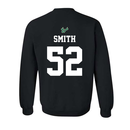 USF - NCAA Football : Christian Smith - Back in Black Shersey Crewneck Sweatshirt-1