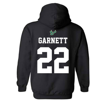 USF - NCAA Football : Chase Garnett - Back in Black Shersey Hooded Sweatshirt-1