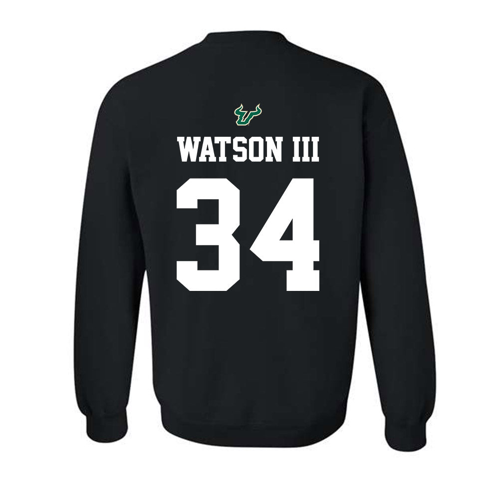 USF - NCAA Football : Rico Watson III - Back in Black Shersey Crewneck Sweatshirt-1