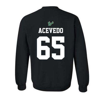 USF - NCAA Football : Jaylin Acevedo - Back in Black Shersey Crewneck Sweatshirt-1