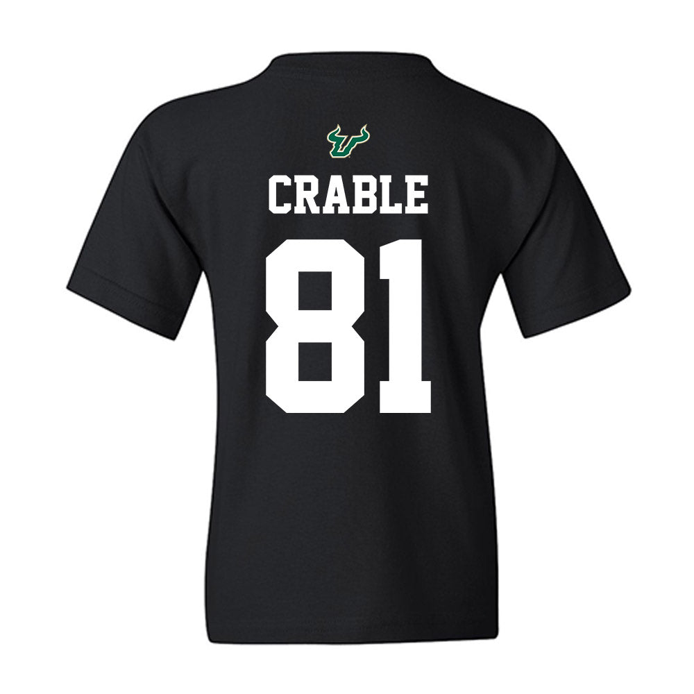 USF - NCAA Football : Tayte Crable - Back in Black Shersey Youth T-Shirt-1