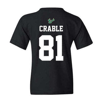 USF - NCAA Football : Tayte Crable - Back in Black Shersey Youth T-Shirt-1