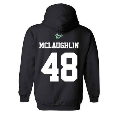 USF - NCAA Football : Turner McLaughlin - Back in Black Shersey Hooded Sweatshirt-1