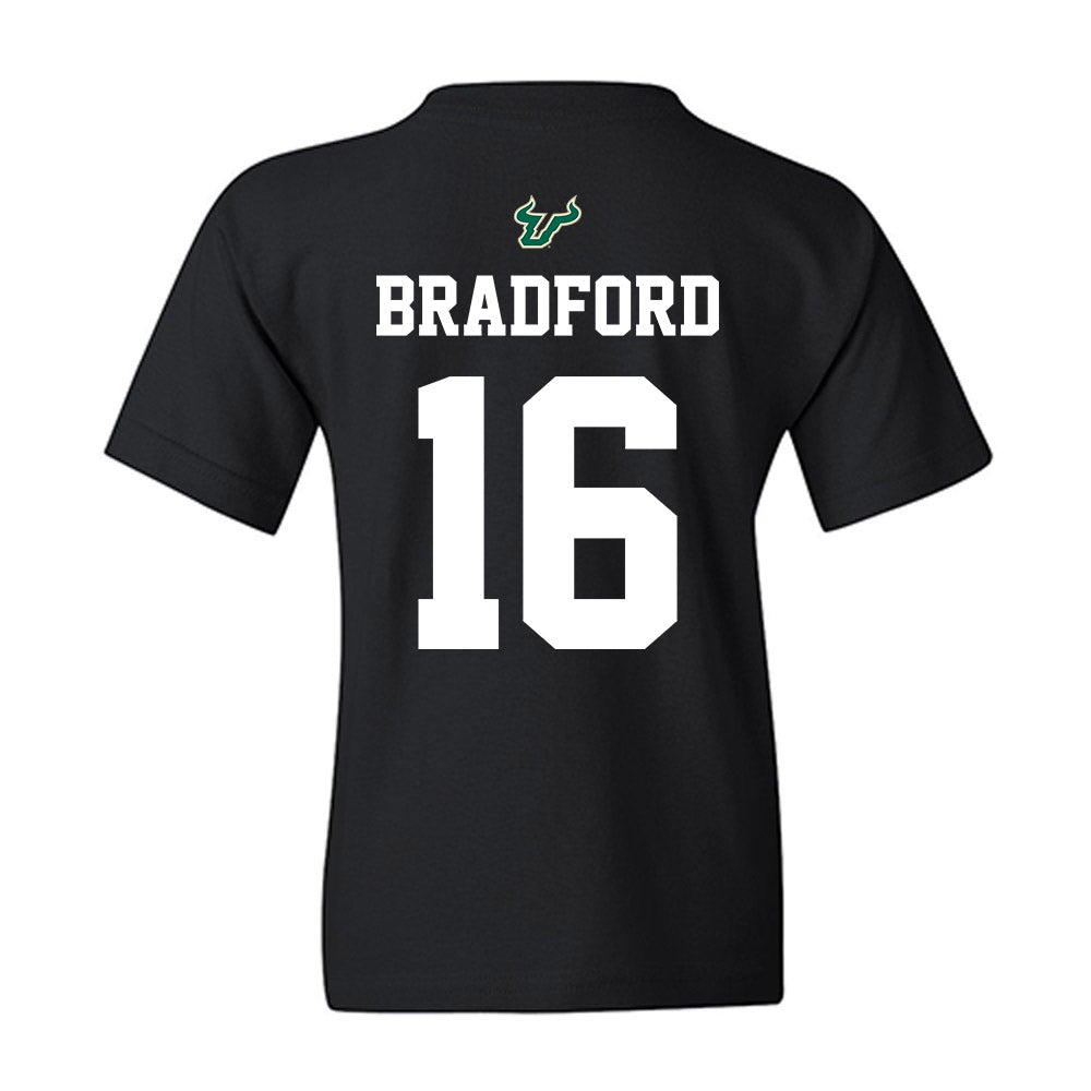 USF - NCAA Football : Jayden Bradford - Back in Black Shersey Youth T-Shirt-1