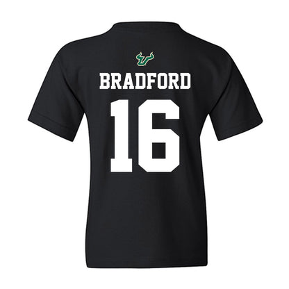 USF - NCAA Football : Jayden Bradford - Back in Black Shersey Youth T-Shirt-1