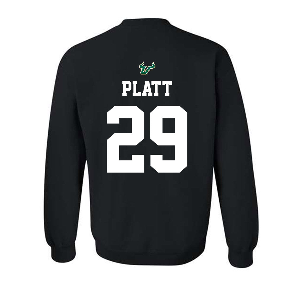 USF - NCAA Football : Deylen Platt - Back in Black Shersey Crewneck Sweatshirt-1