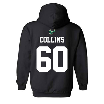 USF - NCAA Football : Khalil Collins - Back in Black Shersey Hooded Sweatshirt-1