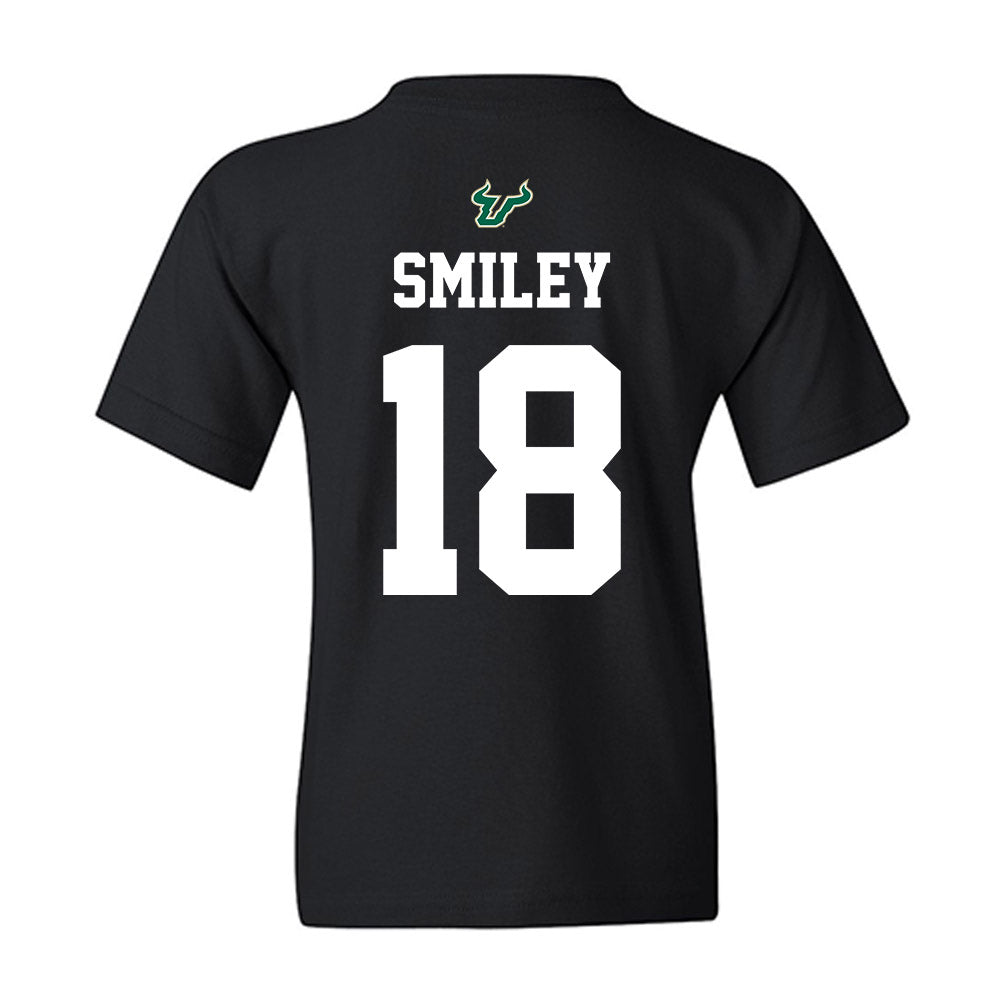 USF - NCAA Football : Levi Smiley - Back in Black Shersey Youth T-Shirt-1