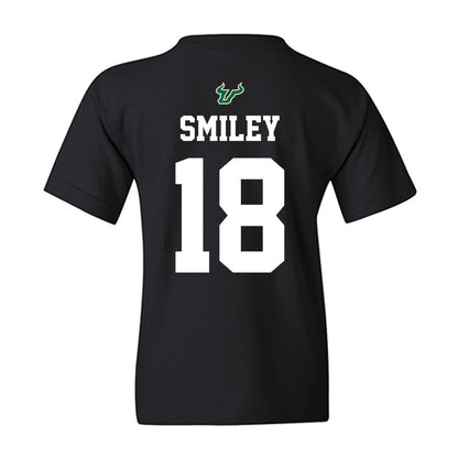 USF - NCAA Football : Levi Smiley - Back in Black Shersey Youth T-Shirt-1