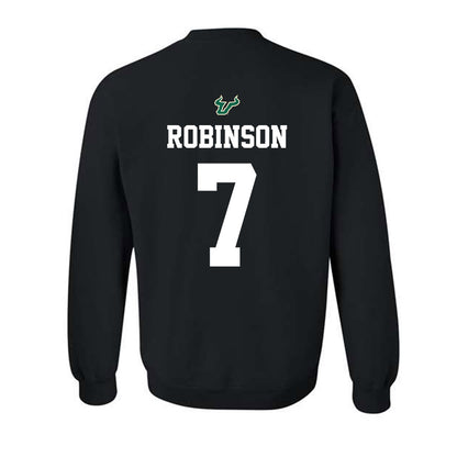 USF - NCAA Football : Sam Robinson - Back in Black Shersey Crewneck Sweatshirt-1