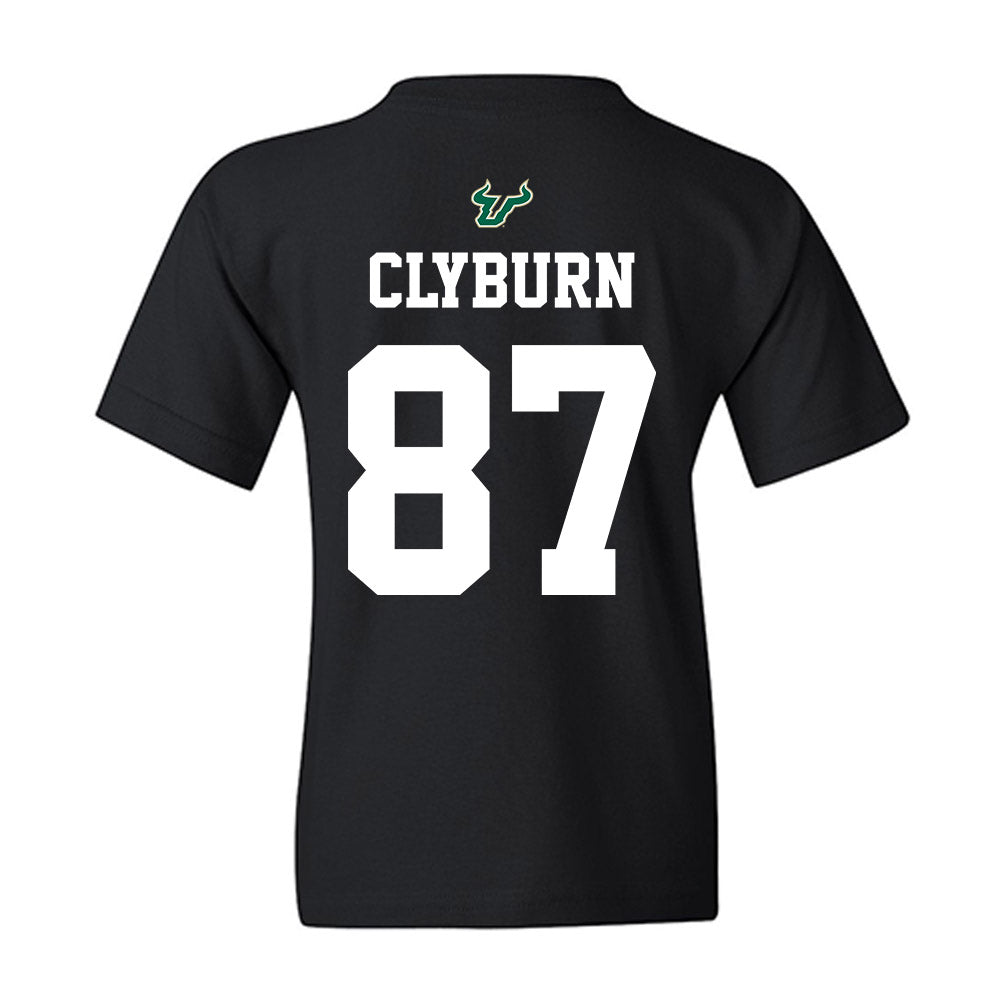 USF - NCAA Football : Luke Clyburn - Back in Black Shersey Youth T-Shirt-1