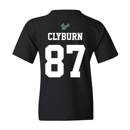 USF - NCAA Football : Luke Clyburn - Back in Black Shersey Youth T-Shirt-1