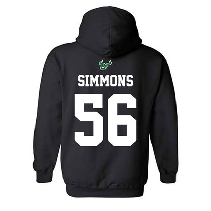 USF - NCAA Football : Terry Simmons - Back in Black Shersey Hooded Sweatshirt-1