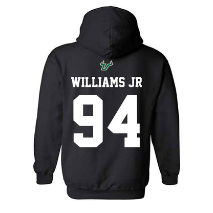 USF - NCAA Football : Brooks Williams Jr - Back in Black Shersey Hooded Sweatshirt-1