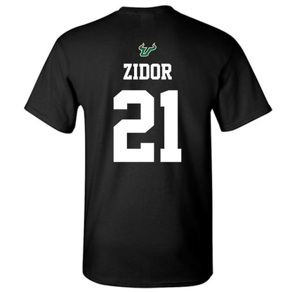 USF - NCAA Football : Victor Zidor - Back in Black Shersey T-Shirt-1